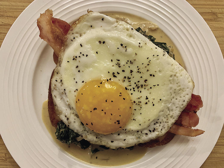 BECK (Bacon, Egg, Cream & Kale) Toast